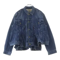 Sacai (サカイ) ×LEVI'S WMNS Denim Jacket リーバイス デニム 再構築 トラッカージャケット インディゴ レディース 25-07781のサムネイル