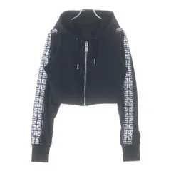 GIVENCHY (ジバンシィ) 23AW Chito 4G ロゴデザイン ジップフーディパーカー BWJ02J30RY ブラック レディースのサムネイル