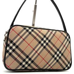 美品 BURBERRY バーバリー ノバチェック アクセサリーポーチ 