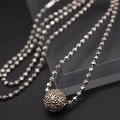 V057 ダイヤモンド風 925刻印 ペンダント ネックレス デザイン シルバー