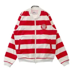 サイズ：2 JACK BUNNY ジャックバニー  裏メッシュ ジップジャケット ボーダー柄 レッド系 [240101662212] ゴルフウェア レディース ストスト