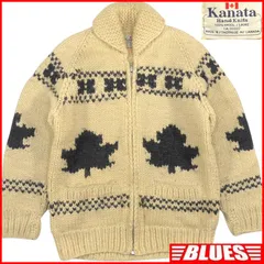 カウチンセーター kanata ニット L カナダ製 カナタ ウール ハンドニット ベージュ 生成り メープル柄 カウチンセーターサイズL一覧←SEULB屋着古← HN2388のサムネイル