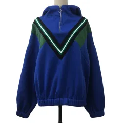 フーズフーギャラリー WHO'S WHO gallery W.W.G パーカー スウェット プルオーバー ジップアップ 長袖 F 青 緑 ブルー グリーンのサムネイル