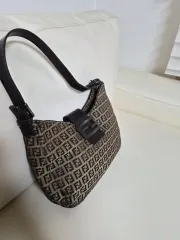 フェンディ FFロゴ ズッカバッグ ミニ ショルダーバッグ 26x20