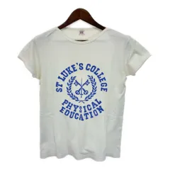 60年代 イングランド製 B.V.D. ビーブイディー 半袖Ｔシャツ ヴィンテージ カレッジ ホワイト (メンズ EX.LARGE) 中古 古着 Q6430