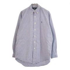 Polo by Ralph Lauren ポロ ラルフローレン BLAKE ボタンダウン 長袖シャツ ブルー(メンズ S)中古 古着 X4959