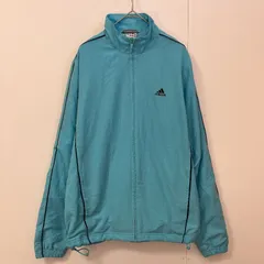 adidas アディダス トラックジャケット レディースL ジャージ レトロ 古着 水色 ブルー　　　　T-189
