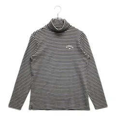 中古 メンズ キャロウェイ Callaway 長袖シャツ M グレー×紺 タートルネック ボーダー