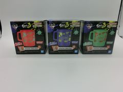 [TAKA87-54]◇미개봉 BANDAI 반다이 이치반 복권 Splatoon3 스플라툰 3 E상 나와 발리 배틀 스태킹 컵 레드·블루·그린 3개 세트