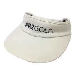 中古 エフアールツーゴルフ FR2GOLF サンバイザー  ホワイト 白 後ろゴム シリコンロゴのサムネイル