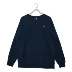 中古 メンズ アンダーアーマー UNDER ARMOUR スウェット XL ネイビー 紺 裏起毛