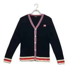 中古 メンズ パーリーゲイツ PEARLY GATES カーディガン 4(M) 紺 ネイビー 長袖Vネック ニット