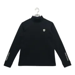 中古 レディース パーリーゲイツ PEARLY GATES 長袖シャツ 1(M) 黒 ブラック ハイネックインナー