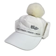 新品！タグ付き ダンスウィズドラゴン⭐︎つば広ハット ホワイト 