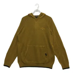 中古 メンズ キャロウェイ Callaway パーカー L 黄色系 黄土色 長袖 ニット シンプル 訳あり