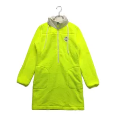 中古 レディース ニューバランスゴルフ New Balance golf ワンピース 2(L) 黄 ネオンカラー ボア 長袖ハーフジップ フード付き