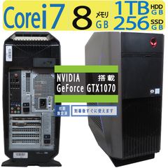 6コア12スレッドi78700同等/GTX1070ゲーミングPC/office - メルカリ