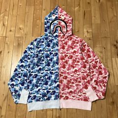 正規品】BAPE シャークパーカー ピンク×ブルー 1stカモ - メルカリ