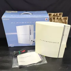 【D38559】[ジャンク品] SONY プレイステーション3 ホワイト CECHH00 40GB