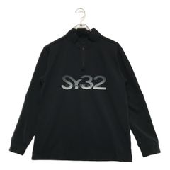 美品 SY32 by SWEET YEARS ゴルフ 裏起毛ハーフジップシャツ - メルカリ