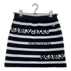 PEARLY GATES 新品ニットスカート ボーダー PEARLY GATES ボーダーニットスカート - メルカリ