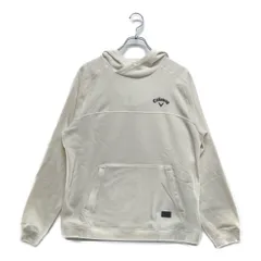 中古 メンズ キャロウェイ Callaway パーカー L 白 ホワイト フリース シンプル