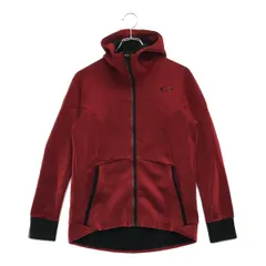 中古 メンズ キャロウェイ Callaway パーカー M 赤系 えんじ色 フルジップ ストレッチ