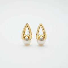 モナトリエ K10 YG 一粒ダイヤピアス DALE - メルカリ
