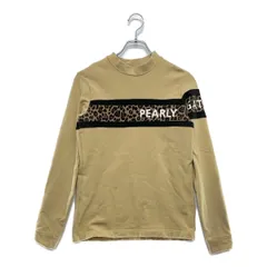 中古 レディース パーリーゲイツ PEARLY GATES 長袖シャツ 0(S) ベージュ モックネック ヒョウ柄
