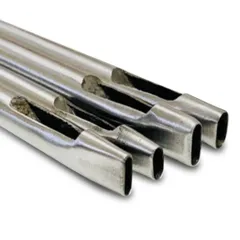 4本セット レザークラフト 穴あけ道具 ポンチ 打ち抜きポンチ 楕円 2mm*7mm 3mm*6mm 穴あけ 3mm*8mm HappyHome 4mm*7mm