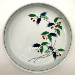 17】源右衛門窯 染錦胡椒絵 中皿 - メルカリ