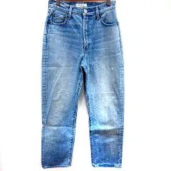 マウジー MOUSSY パンツ デニム ジーンズ ストレート ロング 26 インディゴ /RT