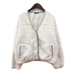 ジャーナルスタンダード JOURNAL STANDARD ジャケット ブルゾン 背抜き ボア 白 アイボリー /MN