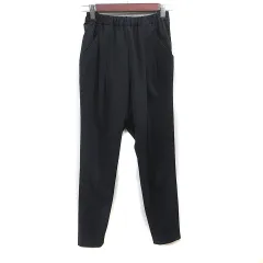 カリテ qualite テーパードパンツ 36 S 黒 ブラック /YI