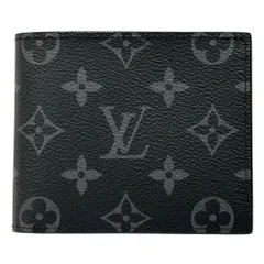 ルイ・ヴィトン LOUIS VUITTON 財布 モノグラム エクリプス メンズ ブランド 二つ折り財布 ポルトフォイユ マルコ NM M62545 ブラック 黒 ミニ財布 コンパクト 小さめ おしゃれ 【中古】