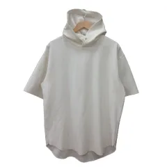 アイテムズ アーバンリサーチ ITEMS URBANRESEARCH パーカー オーバーサイズ ビッグシルエット 五分袖 40 白 ホワイト /MS