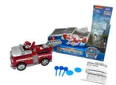 s522【動作確認済み！】中古 タカラトミー パウパトロール パウっと変形！フライングビークル マーシャル 付属品完備 箱破れあり 人気キャラクター