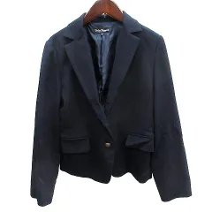 アーバンリサーチ URBAN RESEARCH テーラードジャケット シングル 総裏地 ウール 38 M 紺 ネイビー /AU