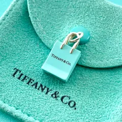 ティファニー ショッピングバッグ ブルー エナメル ペンダント ABK1fe