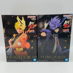 NARUTO　ナルト　疾風伝　2点セット　20thANNIVERSARY　うずまきナルト　うちはサスケ　TVアニメ20周年記念衣装　プライズ　フィギュア　バンダイ　バンダイナムコ　バンプレスト　（ME28-4031）