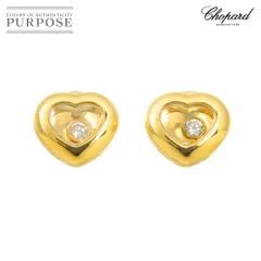 ショパール Chopard ハッピーダイヤ ハート ピアス K18 YG イエローゴールド 750 Happy Diamond Earrings Pierced 90311345のサムネイル