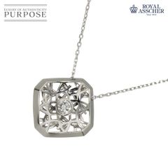ロイヤルアッシャー K18 ダイヤ ネックレス 0.05ct 定価13万 - メルカリ