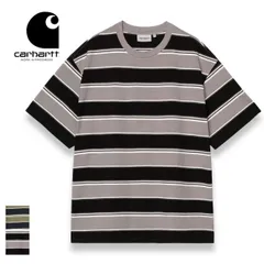 カーハート Tシャツ ボーダー柄 CARHARTT I035301 S/S MALONE T-SHIRT Carhartt マローントップス メンズ レディース ユニセックス 半袖 カットソー  綿100% ゆったりフィット 春夏 ストリート カジュアル メー