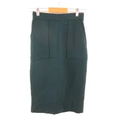 N.Natural Beauty Basic N.ナチュラルビューティーベーシック スカート タイト ミモレ丈 緑 M *T669