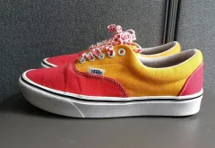 (245) VANS ヴァンズ エラ レッド/黄色 スニーカー