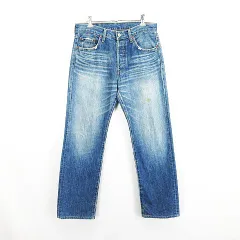 リーバイス Levi's 501 03501-01 デニム ジーンズ ボトムス ストレート ボタンフライ ユーズド加工 30 インディゴブルー ※EKM