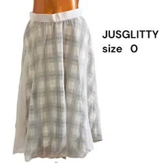 No.333 (♡)JUSGLITTY  チュール  チェック柄  スカート