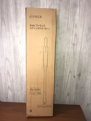 ◎I981【美品】 siroca 2wayコードレスステッククリーナーSV-S281　シャンパンシルバー（ｍｙ）のサムネイル