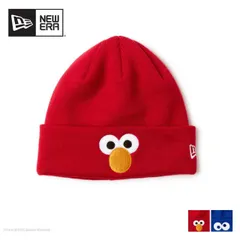 ニューエラ NEWERA KIDS BC KNIT SESAME FACE キッズ Kid’s ベーシック カフニット SESAME STREET セサミストリート Cookie Monster クッキーモンスター 14682536 ブルー ニット帽 ビーニー