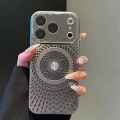 グレーメタリック スマホケース 高級素材 カメラ保護 大人気iPhone17/17pro//iphone16/iphone15/14/13/12 多機種対応